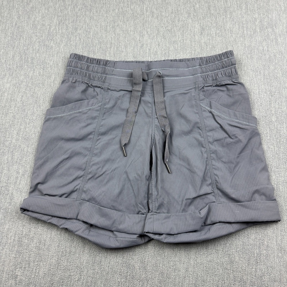 Lululemon Shorts Womens 4 Gray Dance Studio Cuffed Athletic Unlined Training Gym